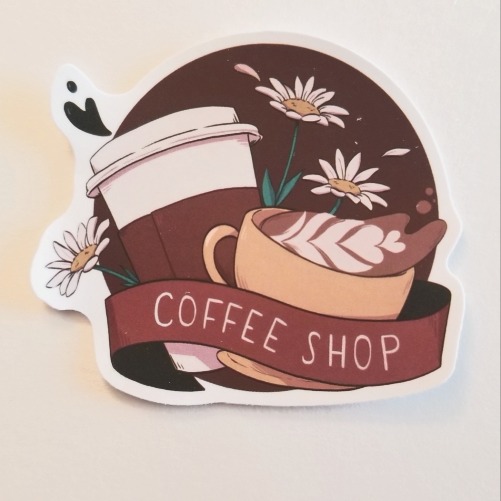 10/$10 Coffee Shop Sticker